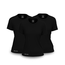 Kit 3 FitneSmart Women's Technology T-Shirts - Anti-Sweat