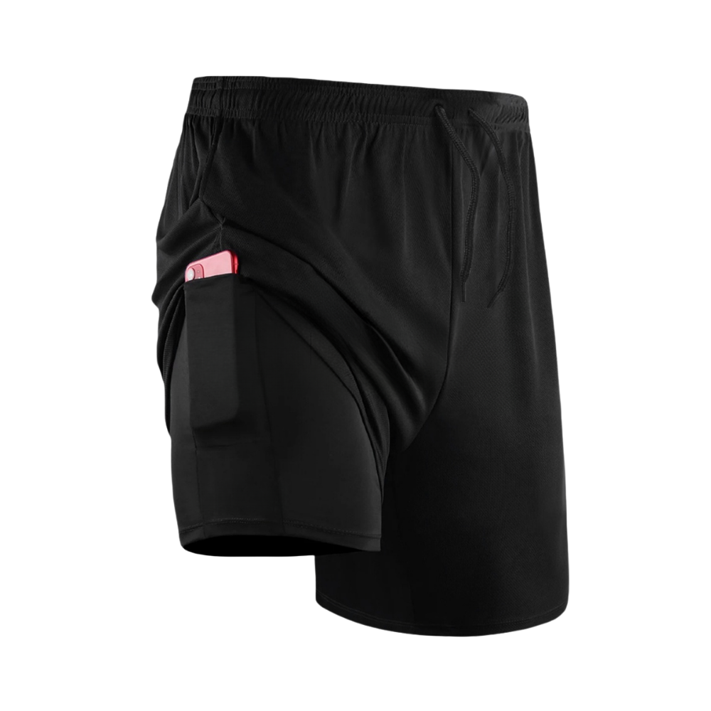 2-in-1 compression shorts